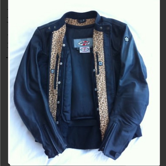 JOE ROCKET WOMEN'S SONIC LEATHER MOTORCYCLE JACKET small - Picture 3 of 7